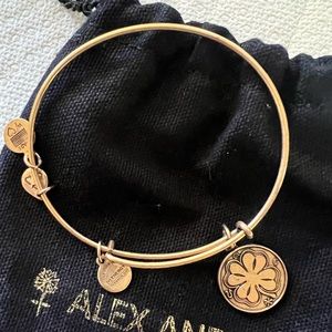 Alex and Ani brushed gold bangle
